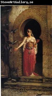 unknow artist Arab or Arabic people and life. Orientalism oil paintings 448